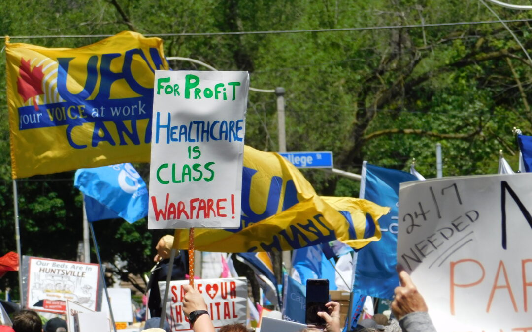 Hospital workers to stage anti-privatization demonstration at Stratford MPP’s constituency office on Monday in response to government expansion of private, for-profit health care services