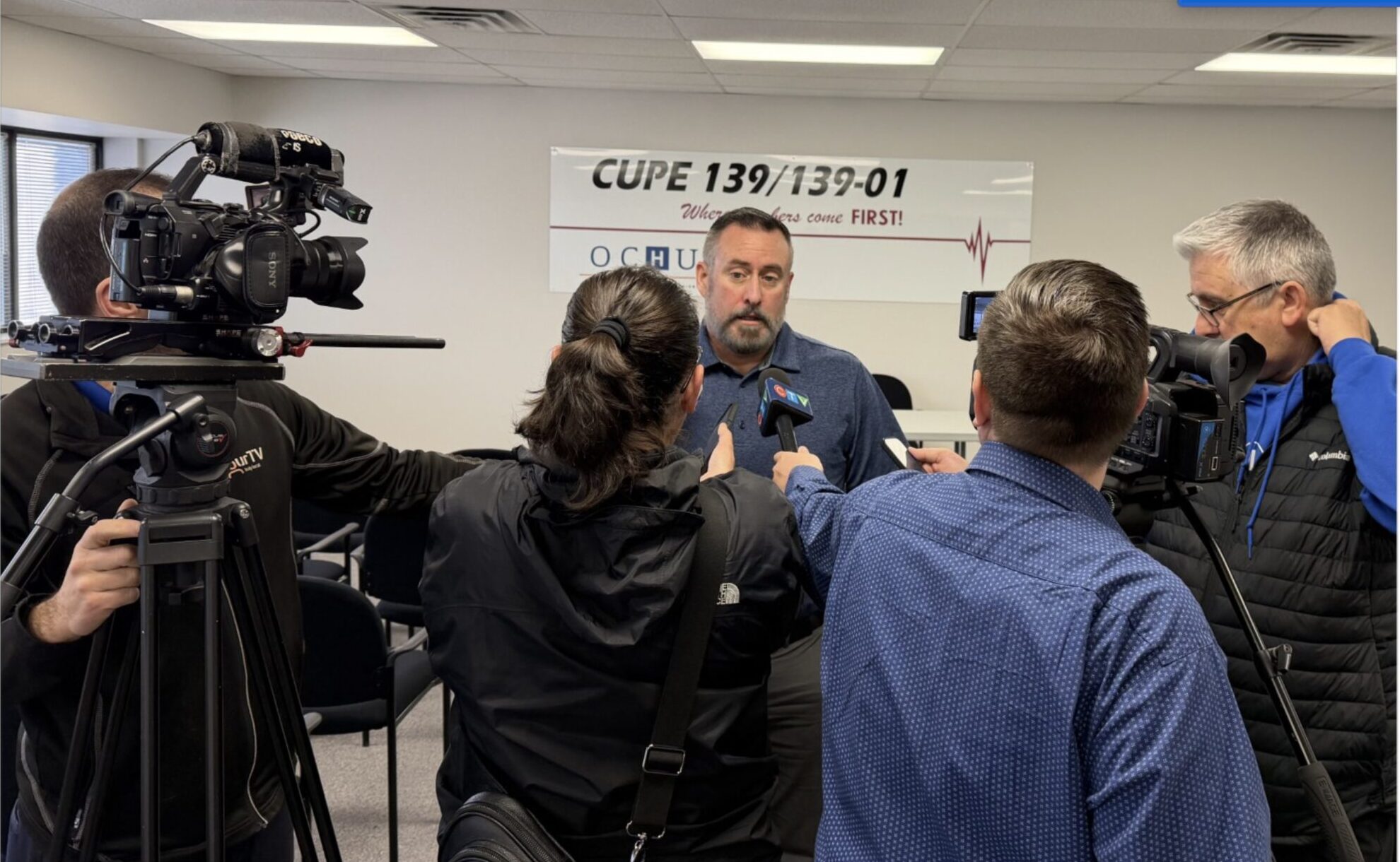 Screenshot Australian Nursing Federation (Victorian Branch) ‘Respect our Work’ rally to save ratios, November 2011. Photo: Mark Munro.<br />