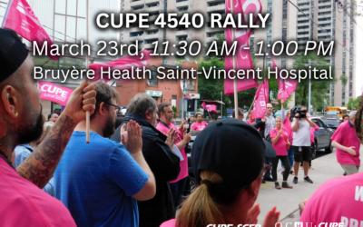 CUPE 4540 Rally – March 23