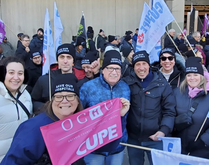 Rally photo - CUPE 786