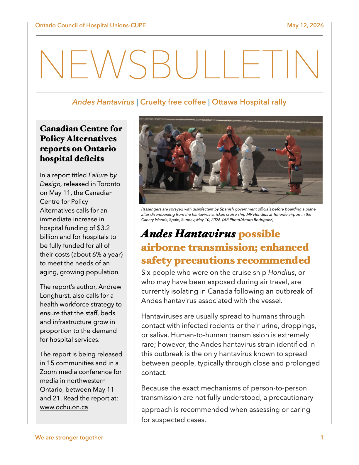 Image: May 12, 2026 Newsletter
