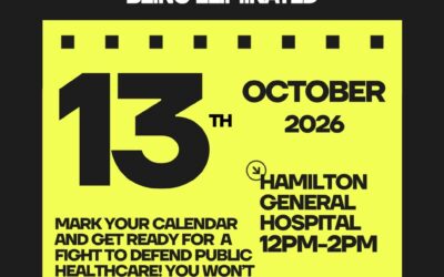 Stop the cuts at Hamilton Health Sciences