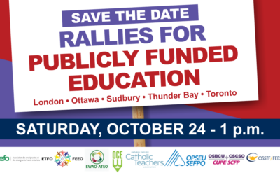 Rallies for Publicly Funded Education