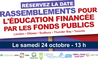 Rassemblements pour l’éducation financée par les fonds publics